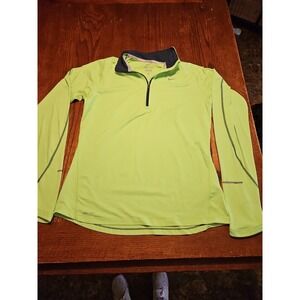 Nike Pullover Mens Medium Running Dri Fit Element 1/4 Zip Active Neon Green(A921